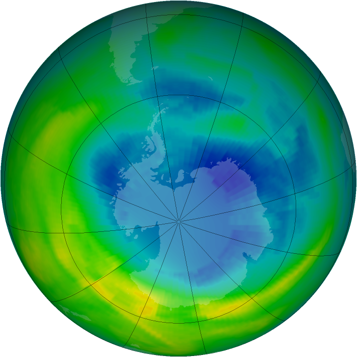 Ozone Map 1986-09-05